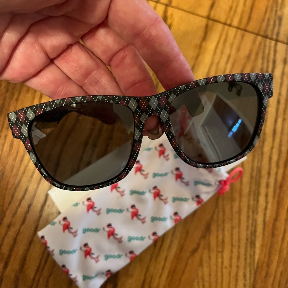 New Goodr glasses sweater print